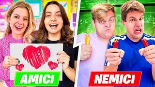 AMICI vs NEMICI A SCUOLA!! *3 TIPI DI AMICI*‍