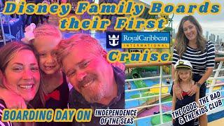 Disney Family Boards Their First Royal Caribbean Cruise Independence of the Seas 2024