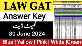 Law Gat Mcqs Answer key 30 June 2024 Uploaded | Law Gat Answer Key 2024