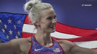 Olmsted Falls native Katie Moon wins silver medal in women's pole vault final at Paris Olympics