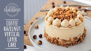 Coffee Hazelnut Vertical Layer Cake