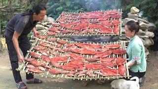 Preserving dried fish, a long-standing technique .