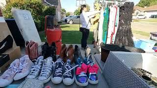 Sabadito de venta de garage￼ yard sale in Texas come on with me