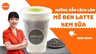 How To Make Black Sesame Milk Cream Latte | Vinbar