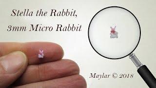 NEW - Stella, Micro Rabbit - SMALLEST toy rabbit IN THE WORLD