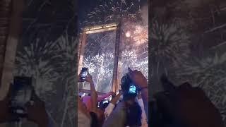 Dubai frame building  fireworks near Al karama !! Dubai !! Happy new year 2025