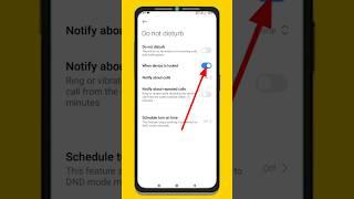 How to disable When device is locked | Do not distrub hidden settings #shorts