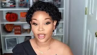 Lace wig install tutorial #naturalhair #skunkstripe Ft worldnewhair