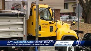 2 Ralston students help name Nebraska Department of Transportation snowplows