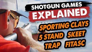 Shotgun Games Explained: Sporting Clays, 5 Stand, Skeet, Trap, FITASC