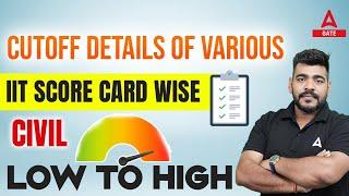 Civil Engineering Cut Off Details of Various IIT Score Card | Low to High Score Card