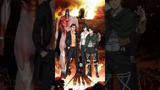 Eren X Eren colossal titan vs attack on titan #anime #shorts