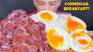 CornSilog Mukbang Asmr | Filipino Breakfast | Filipino Food Mukbang Philippines