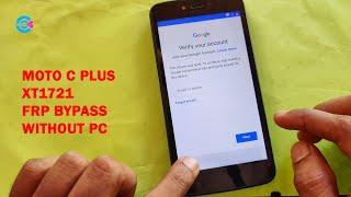 Moto C  Plus FRP Bypass Latest Update Without PC