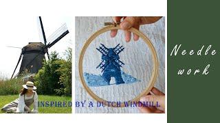 EMBROIDER WITH ME - simple windmill on tulle