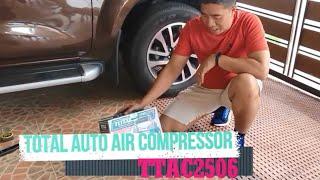 TOTAL AUTO AIR COMPRESSOR 120 PSI TTAC2506 UNBOXING & TESTING