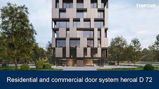 Residential and commercial front door system heroal D 72 | heroal products