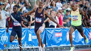 Quincy Hall SURGES down the stretch to top men's 400m final at U.S. Trials | NBC Sports