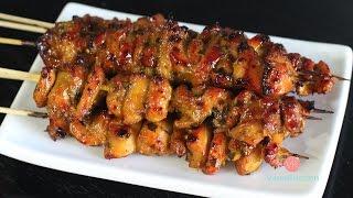 Vietnamese lemongrass chicken skewers (Gà xiên nướng)