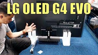 LG OLED G4 On a Stand, Unboxing, Setup, TV and 4K Demo Videos