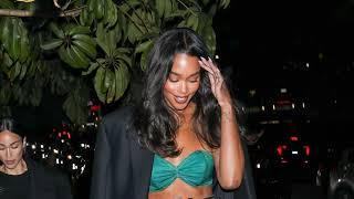 Laura Harrier Departs from Star-Studded Event in Los Angeles