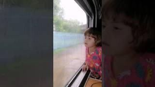 Rainy day in train | traveling to Karachi | Beautiful weather | train vlog | cuteness overloaded