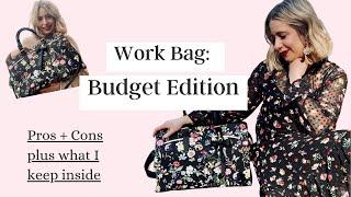 the BEST work bag for a budget!! | Matein Laptop Tote Bag Under $50!! | pros + cons & what fits!!