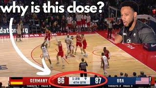 TEAM USA IN TROUBLE? Drew Unlimited REACTS To USA vs GERMANY | USAB SHOWCASE | FULL GAME HIGHLIGHTS