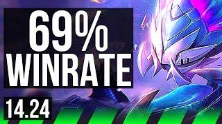 REK'SAI vs LEE SIN (JGL) | 69% winrate | NA Grandmaster | 14.24