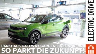 Parkhaus Gateway Gardens in Frankfurt | 65 Ladesäulen für E-Autos in der Nähe vom Flughafen!