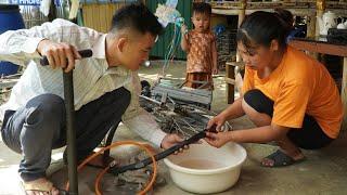 Ngoan's car unexpectedly had an accident. and the help of a kind man.
