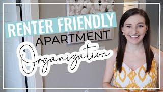 APARTMENT ORGANIZATION IDEAS 2021 // Renter Friendly Organization Hacks + Small Space Organizers