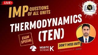 Thermodynamics K SCHEME IMP QUESTION BANK | Diploma | Vineet Sir