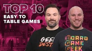 Top 10 Easy to Table Games