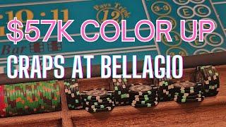 Watch a $57k color up at the craps table at the iconic #Bellagio #vegas #craps ##vegasdaytripper