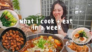 *realistic* what i cook + eat in a week (easy recipes)   | christmas market, date night, meal prep