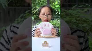 Cat Making A Giant Cat's Claw Marshmallow(ASMR) | Chef Cat Cooking  #tiktok #Shorts