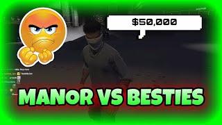 Manor Vs Besties Fight $50,000 | NoPixel GTA RP | NoPixel Clips