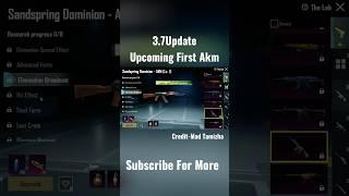 Bgmi 3.7Update First Ultimate Set Akm Kill Effect️ || Sandspring Dominion Akm#shorts #akm #op