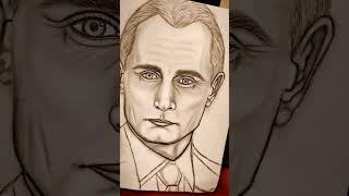 Рисунок Владимир Путин, портрет Владимир Путин, portrait Vladimir Putin, art Vladimir Putin 