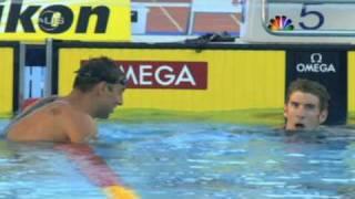 Phelps takes down Cavic again, from Universal Sports