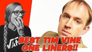 AMERICAN REACTS TO TIM VINE BEST ONE LINERS | LADY RAE | AMANDA RAE