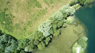 nature France, près de Fontainebleau. - озера франции аэросъемка. photographie aérienne avec drone