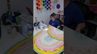 Let's sew a custom WHOPPER Jelly-Roll Rug! (oval)  #jellyrollrug #sewing