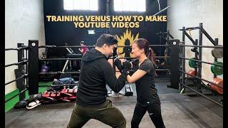 Trying KICKBOXING for the First Time!! (Venus filmed this)