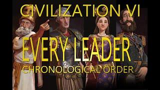 Every Civilization VI leader in chronological order