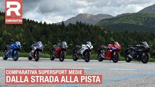 Comparativa Supersport medie - la migliore tra: Aprilia, Honda, Kawasaki, Suzuki, Triumph e Yamaha