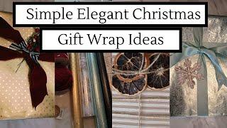 Easy Elegant Gift Wrapping Ideas ~ How to Wrap a Chistmas Present Tutorial ~ Gift Wrap with Me 2024!