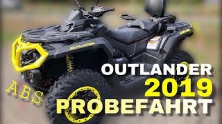 Canam Outlander 2019 mit ABS | Probefahrt Deutsch Quad Vlog OCNR