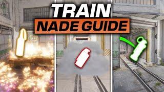 CS2 Train Nades You NEED to KNOW | Essential Smokes, Molotovs, Flashes Guide